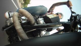 Custom XS650 bobber chopper old school vintage customized hard tail rigid motorcycles HD [upl. by Jarlathus]