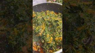 Calabar style Edikaikong soup justafricandishes africanfood onlinecookingclass [upl. by Lamond]