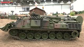 Best RC Military Armoured Vehicles in Action  ModellHobbySpiel Show 2023 [upl. by Zitella783]