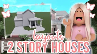 2Story Bloxburg House Layouts  House Build [upl. by Jolynn]