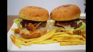 BEEF BURGERS RECIPE  Alveena Faisal [upl. by Notsej]