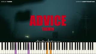 TAEMIN 태민  Advice PIANO COVER [upl. by Piselli]