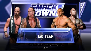 WWE 2K24  Austin amp Undertaker vs Batista amp The Rock Tag Team Matchquot [upl. by Anehta]