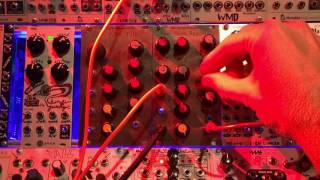 Klangbau Twin Peak Resonator filter square wave filtering and ping ounds demo [upl. by Yllas517]