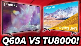 Samsung Q60A QLED vs TU8000 Crystal 4K UHD TV [upl. by Bayard]