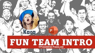 Fun way to introduce Team Members in PowerPoint [upl. by Gregorio]