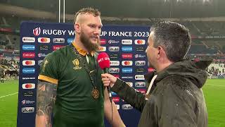 Munsters RG Snyman speaks as a Springbok World Cup winner [upl. by Oiracam]