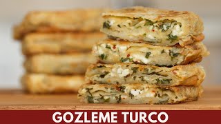 Gozleme receta fácil y buenísima de la cocina Turca sin horno sin levadura  Katastrofa La Cocina [upl. by Cadmar683]