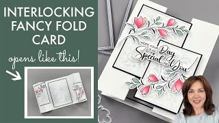 Interlocking Fancy Fold Card [upl. by Quackenbush534]