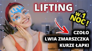 LIFTING w DOMU 💉❌ KINESIOTAPING Twarzy 🩹 Masaż CAŁEJ TWARZY  Naturalna METODA NA Zmarszczki [upl. by Gladdy]