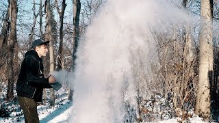 WATER FREEZING IN MID AIR [upl. by Baun]