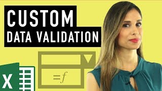 Excel Custom Data Validation Use formulas to check for text numbers amp length [upl. by Brine]