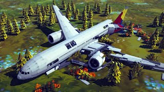 Realistic Fictional Airplane Crashes and Emergency Landings 6  Besiege [upl. by Hermon]