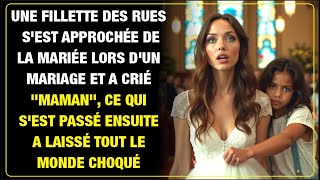 Une fillette des rues sapproche de la mariée et crie maman la suite laisse tout le monde choqué [upl. by Karlotte726]