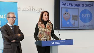 Presentación del calendario solidario 2024 de la Asociación Autismo Málaga [upl. by Atilrahc]