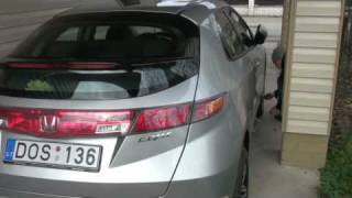 HONDA CIVIC 5D diesel tyre changing with HONDA tools [upl. by Groveman]