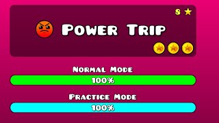 Geometry dash  Power trip all 3 coins [upl. by Ellener]