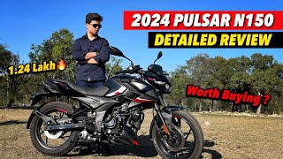 2024 New Bajaj Pulsar N150  Detailed Review [upl. by Hamirak861]