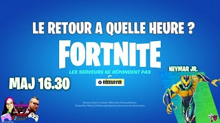 FORTNITE  Les Serveurs ne répondent pasServeurs hors ligne  On vous dit lheure du retour1630 [upl. by Benoit255]