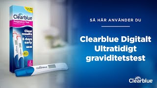 Användning Clearblue Digitalt Ultratidigt Graviditetstest endast Sverige [upl. by Ameer]