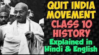 Cripps Mission Quit India movement  History Class 10  Explained in English amp Hindi [upl. by Kcirdla]