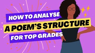 How to analyse a poems structure to GCSE grade 9 [upl. by Fauch]