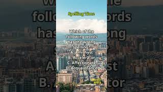 Spelling Time 552 spelling englishlearning englishvocabulary questions quiz [upl. by Ical719]