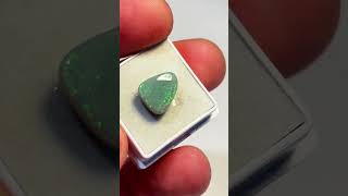 385 carat Lightning Ridge Free Form Dark Base Opal Green fire Eo 914 LR [upl. by Haerdna]