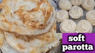 How to make Parotta in tamil Homemade soft layered parotta recipe  Maida Parotta recipe [upl. by Karee]