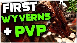 First Wyverns  PvP  MTS 4 Man Beginner Servers  ARK Survival Evolved Ep 4 [upl. by Gilman286]