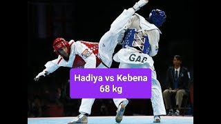 Hadiya vs Kebena Senteral Ethiopia world Taekwondo fight competition [upl. by Anicart]