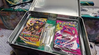 Evolving Skies Back in Stock Pokemon Cards Opening [upl. by Luaped]