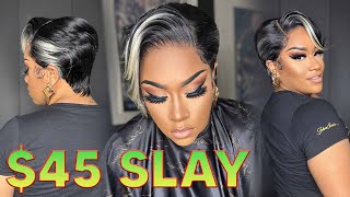 How To Customize Lace Frontal Wig  Sensationnel What Lace  KESHONA  Synthetic Wig  Pixie Cut [upl. by Aserat368]