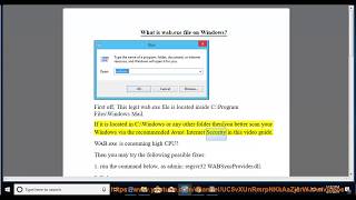 What is wabexe file on Windows [upl. by Absalom]