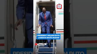 President Ruto lands in South Sudan newsonekenya shortsafrica [upl. by Adhamh881]