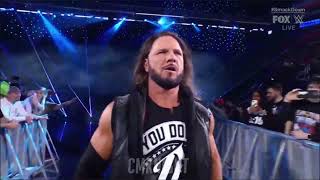 AJ Styles New Theme Song Entrance WWE SmackDown April 12 2024 [upl. by Dolores]