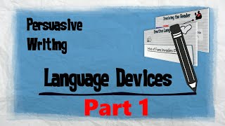 Persuasive Techniques Part 1  Persuasive Writing  EasyTeaching [upl. by Ketti142]