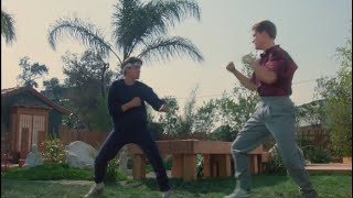 Karate Kid 3 Mike Barnes vs Daniel Larusso street fight HD [upl. by Aeynod]