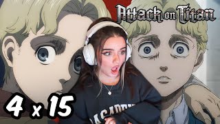 Zekes HORRIBLE past ATTACK ON TITAN  Reaction 4x15 [upl. by Agnew]