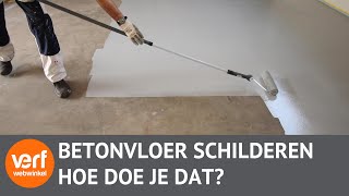 Hoe schilder je een vloer met vloercoating [upl. by Silrak]