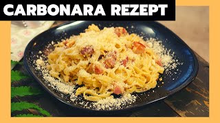 Einfaches Carbonara Rezept  Hausgemachte carbonara sauce [upl. by Nirro]