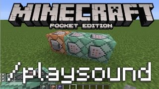 Minecraft PE  How To Use The Playsound Command [upl. by Iridissa]