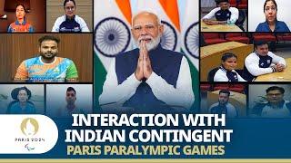 LIVE PM Modi interacts with Indian contingent for Paris Paralympic Games [upl. by Earised324]