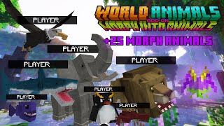 World Animals Addon BIRDS UPDATE  MORPH INTO ANIMALS  Minecraft Bedrock 120 [upl. by Ennaed]