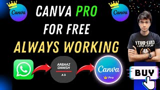 Get Canva PRO For Free Lifetime 2024🔥WORKING LIFETIME🔥 [upl. by Wehttam]