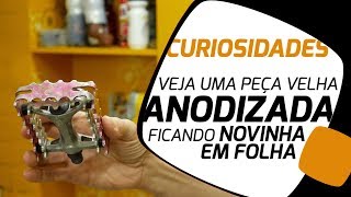 Como uma peça de bike anodizada e detonada pode ficar nova em folha Pedaleria [upl. by Artep]