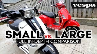 Vespa Small frame vs Large frame [upl. by Norword]