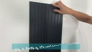 Easy Installation Guide for WPC Soundproof 3D Wall Paneling [upl. by Hahn946]