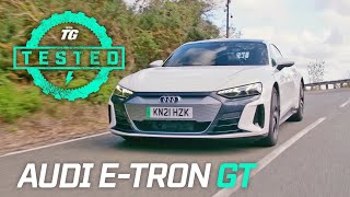 Audi etron GT Review 060mph ¼ Mile Tech Ride Handling  Top Gear Tested [upl. by Anat]