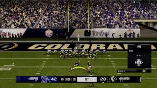 College Football 25 8 Colorado vs Memphis CFP [upl. by Berlinda394]